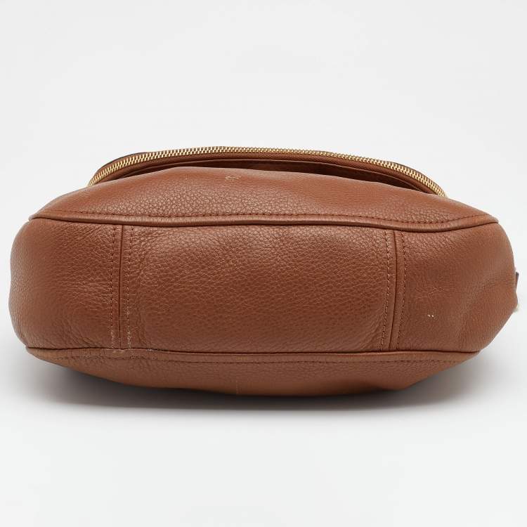Pre Owned MICHAEL Michael Kors Brown Leather Bedford Crossbody Bag