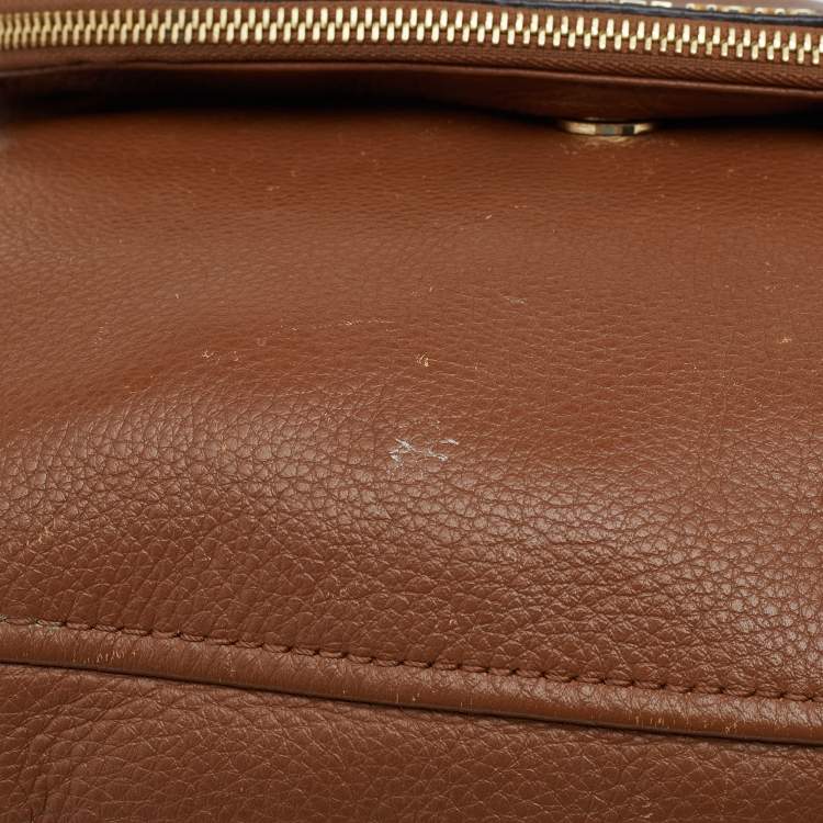Pre Owned MICHAEL Michael Kors Brown Leather Bedford Crossbody Bag