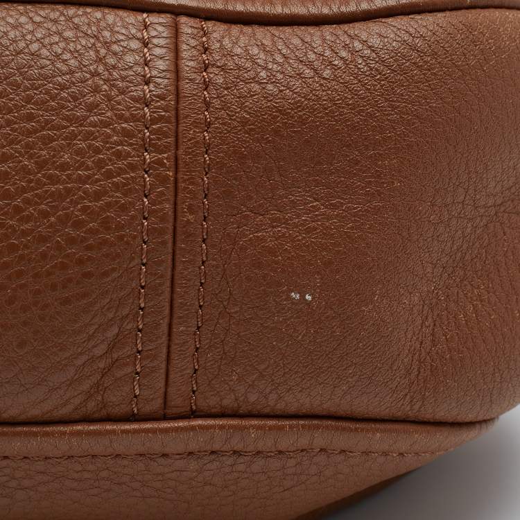 Pre Owned MICHAEL Michael Kors Brown Leather Bedford Crossbody Bag