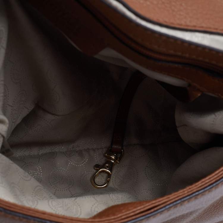Pre Owned MICHAEL Michael Kors Brown Leather Bedford Crossbody Bag