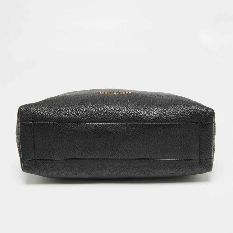 Pre Owned Michael Kors Black Grained Leather Aria Hobo