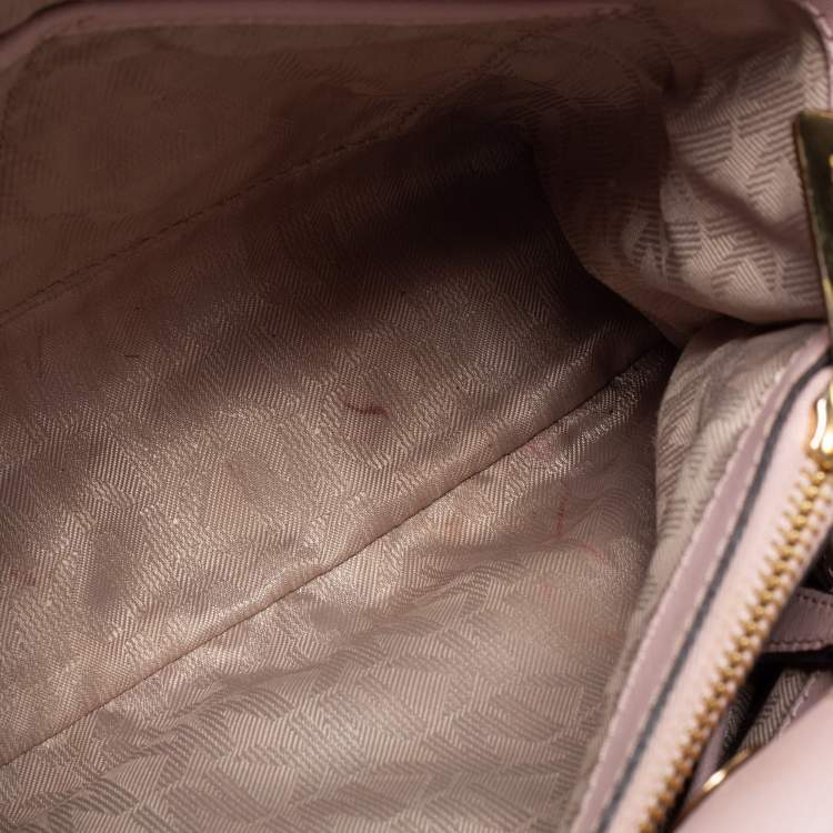 Pre Owned MICHAEL Michael Kors Pink Leather Small Cynthia Tote
