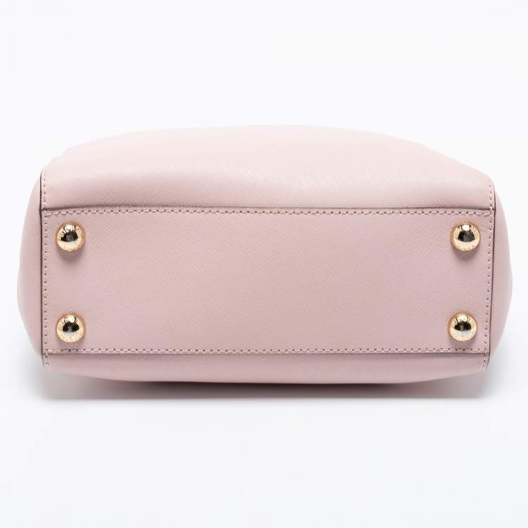 Pre Owned MICHAEL Michael Kors Pink Leather Small Cynthia Tote