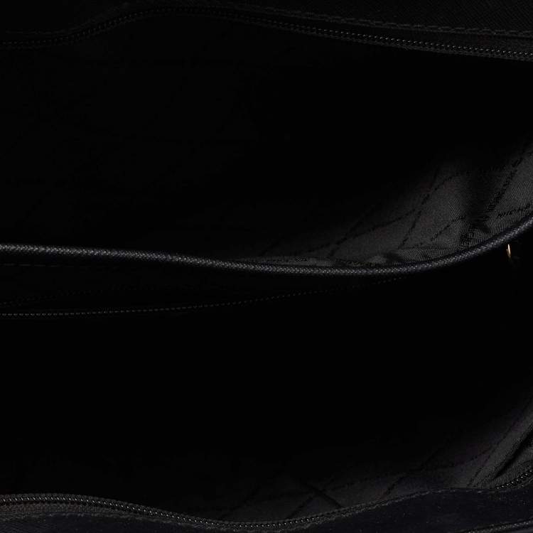 Pre Owned MICHAEL Michael Kors Black Leather Jet Set Tote