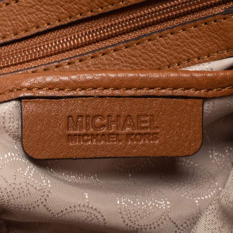 Pre Owned MICHAEL Michael Kors Tan Leather Fulton Hobo