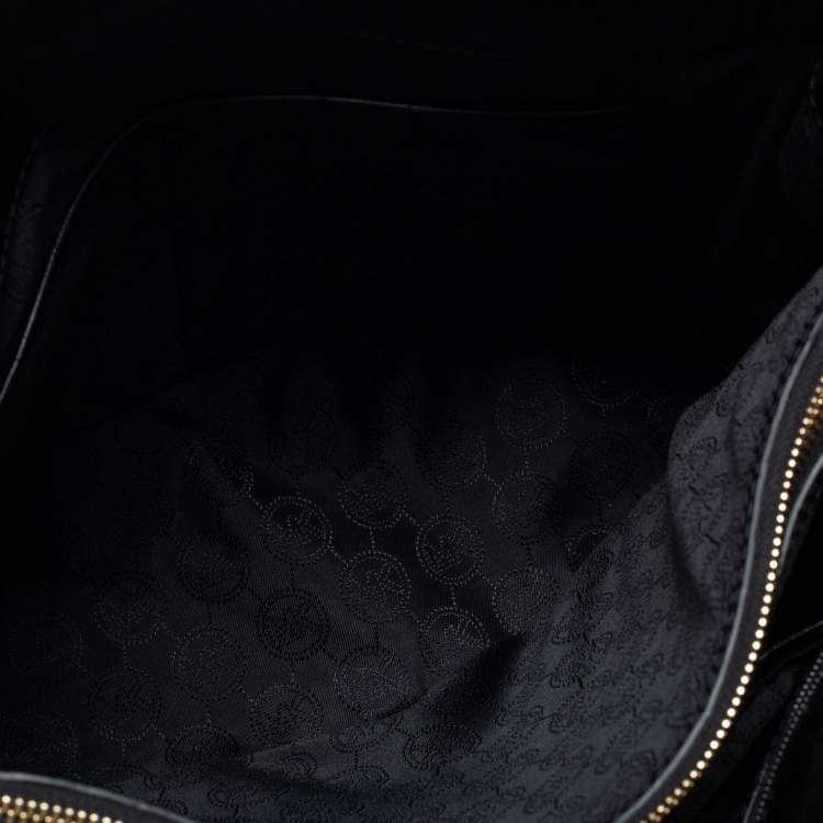 Pre Owned MICHAEL Michael Kors Black Croc Embossed Leather Dillon Tote 