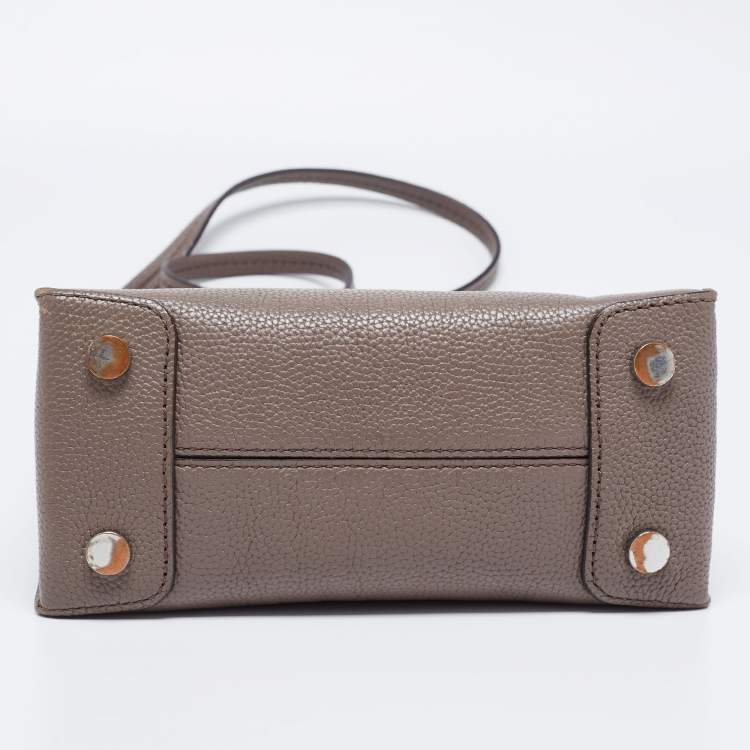 Pre Owned MICHAEL Michael Kors Beige Leather Mini Mercer Tote