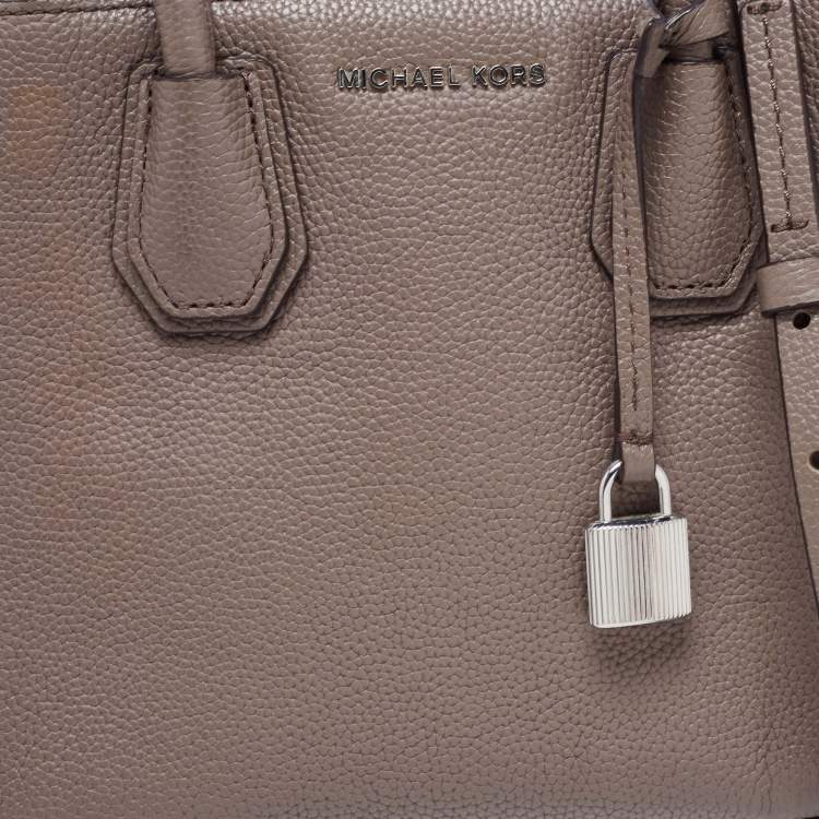 Pre Owned MICHAEL Michael Kors Beige Leather Mini Mercer Tote