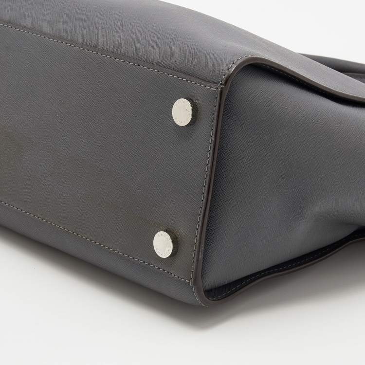 مملوكة مسبقًا MICHAEL Michael Kors Grey Leather Large Selma Tote