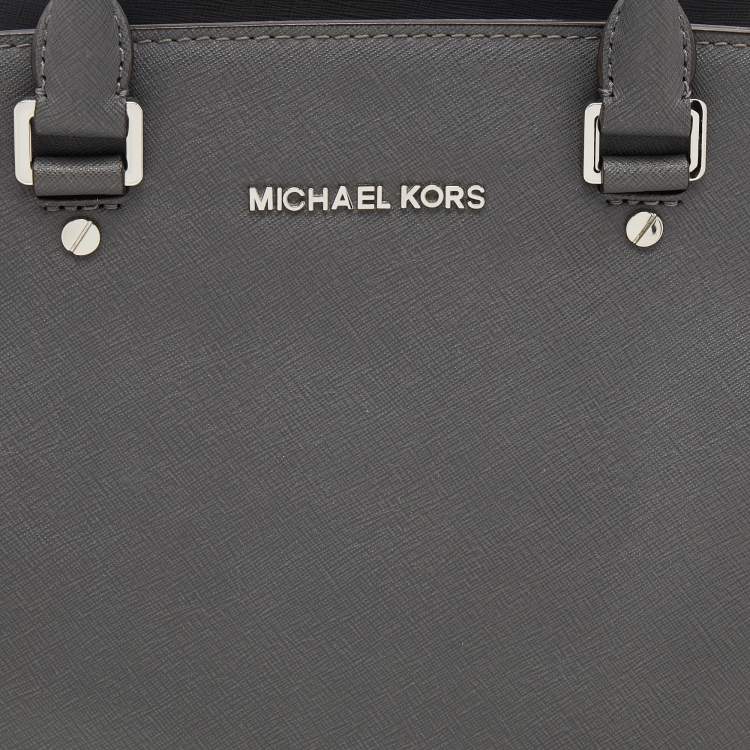 مملوكة مسبقًا MICHAEL Michael Kors Grey Leather Large Selma Tote