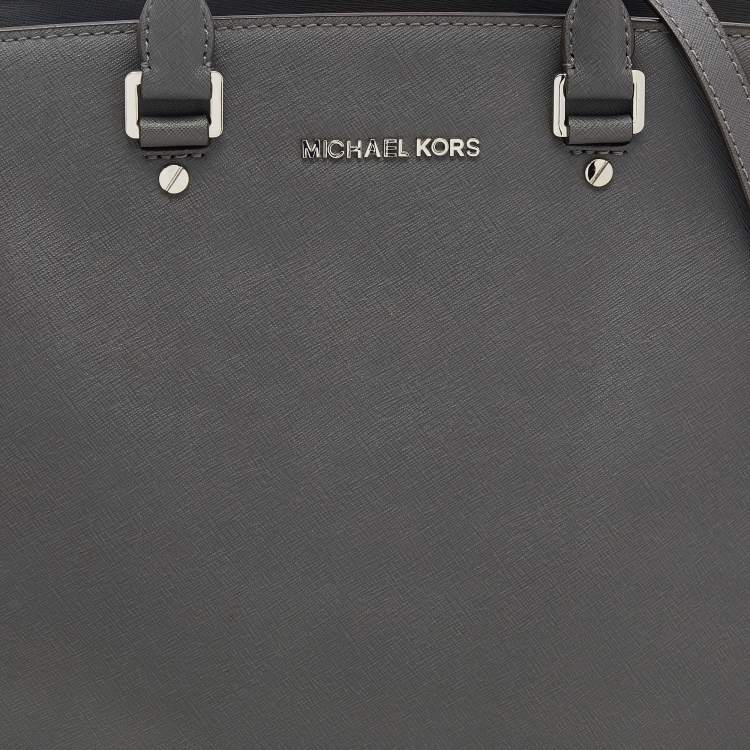 مملوكة مسبقًا MICHAEL Michael Kors Grey Leather Large Selma Tote