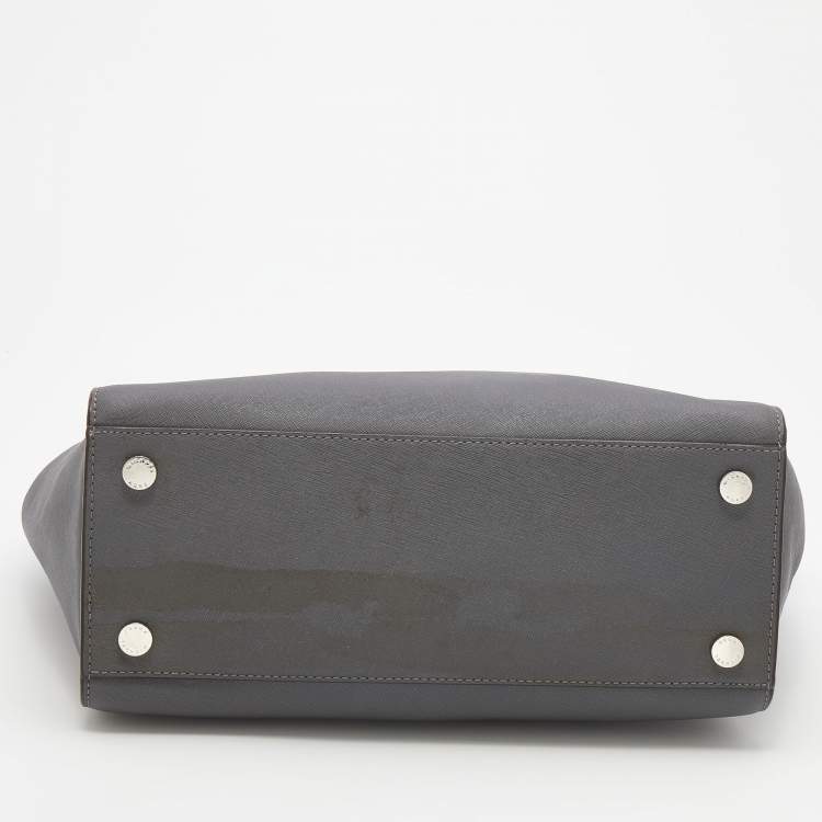 مملوكة مسبقًا MICHAEL Michael Kors Grey Leather Large Selma Tote
