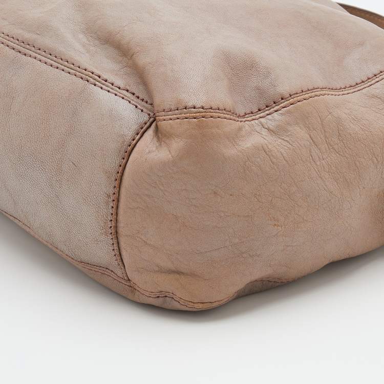 Pre Owned MICHAEL Michael Kors Pink Leather Shoulder Bag