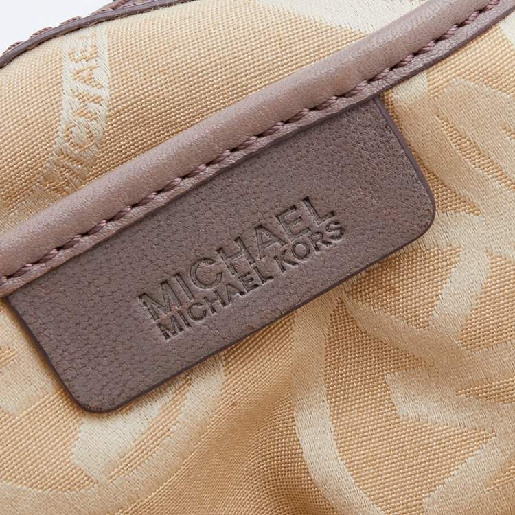 Pre Owned MICHAEL Michael Kors Pink Leather Shoulder Bag
