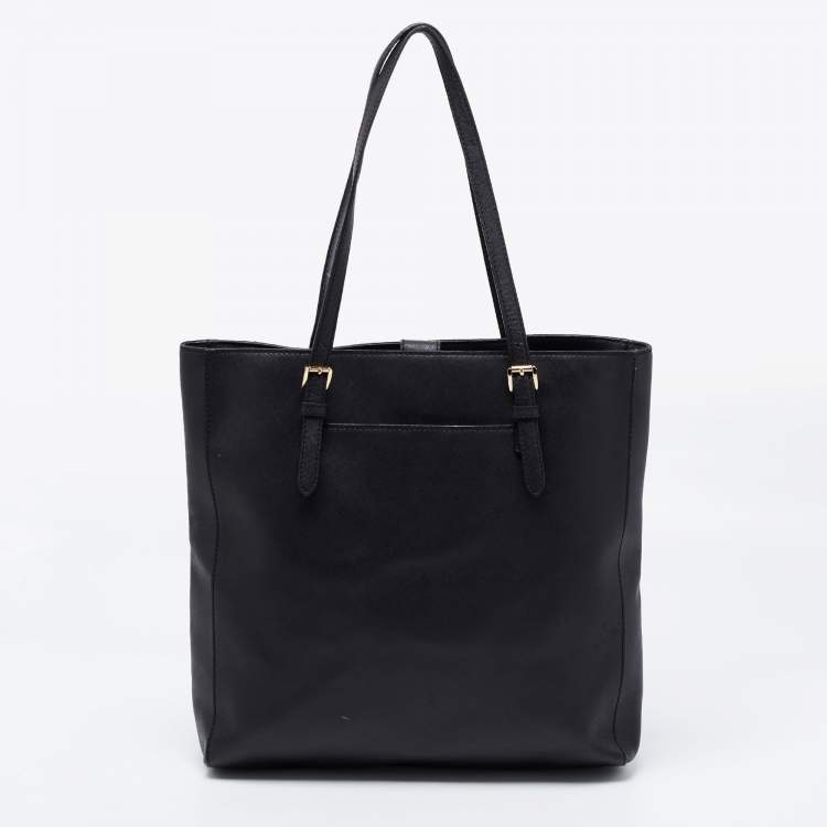 Pre Owned MICHAEL Michael Kors Black Leather Tote