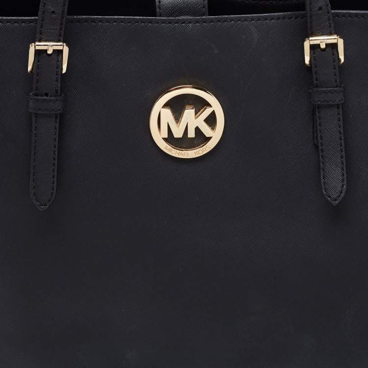 Pre Owned MICHAEL Michael Kors Black Leather Tote