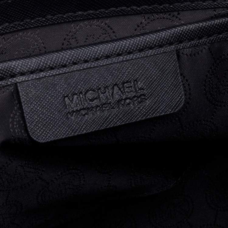 Pre Owned MICHAEL Michael Kors Black Leather Large Selma Tote