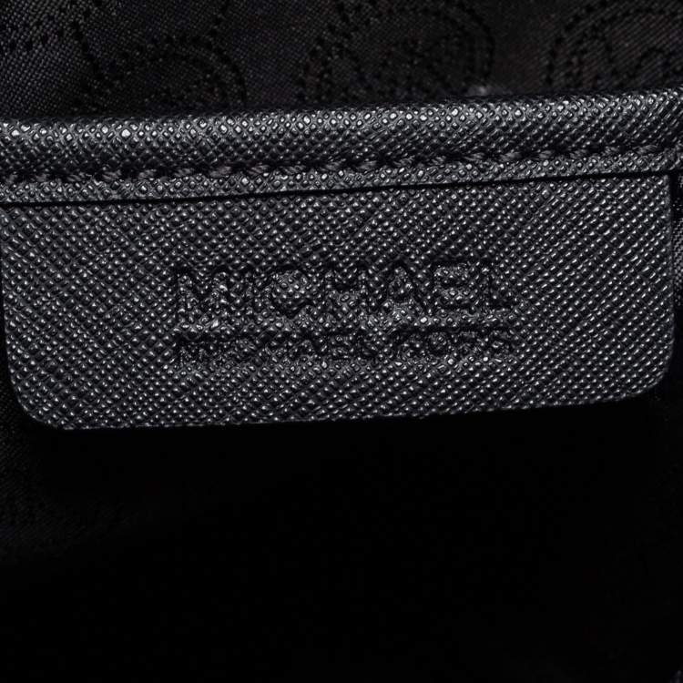 Pre Owned MICHAEL Michael Kors Black Leather Large Cynthia Tote