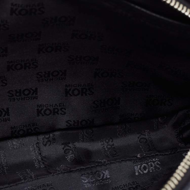 Pre Owned MICHAEL Michael Kors Black Leather Fulton Shoulder Bag