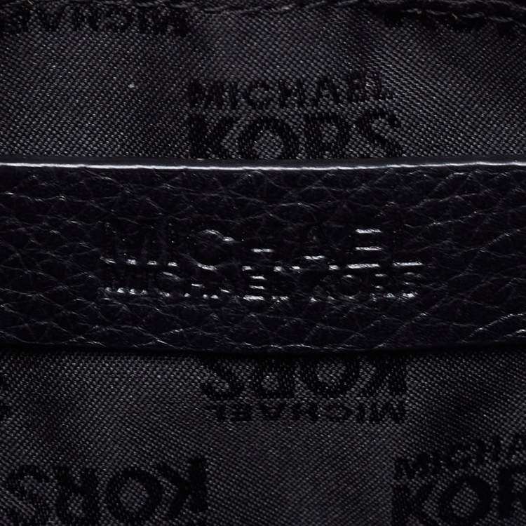 Pre Owned MICHAEL Michael Kors Black Leather Fulton Shoulder Bag