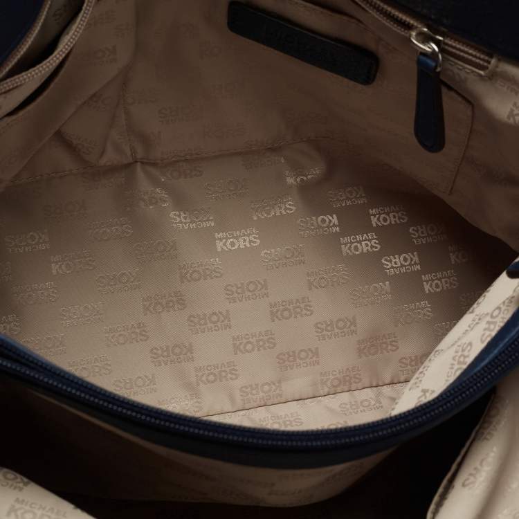 Pre Owned MICHAEL Michael Kors Blue Leather Large Hamilton Satchel