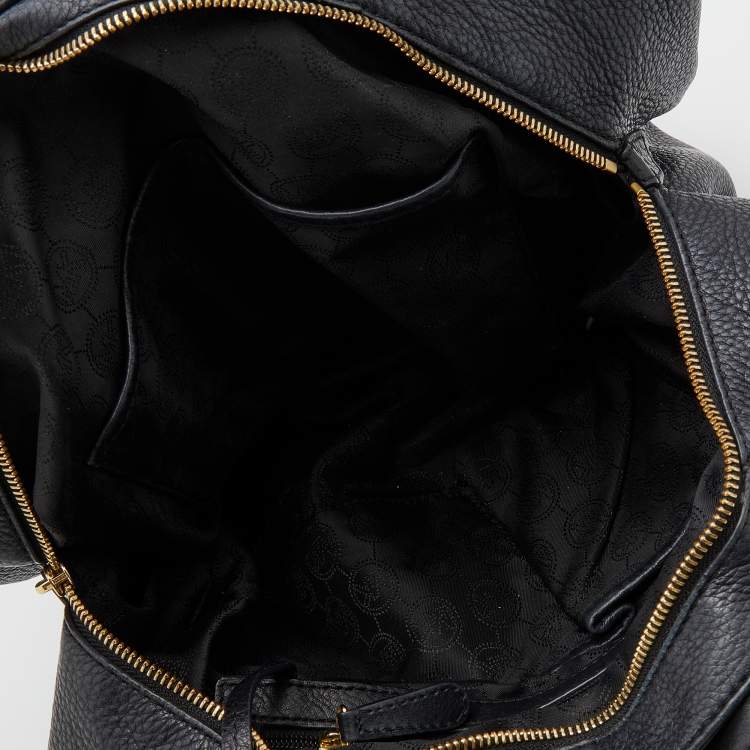 Pre Owned MICHAEL Michael Kors Black Leather Bedford Hobo