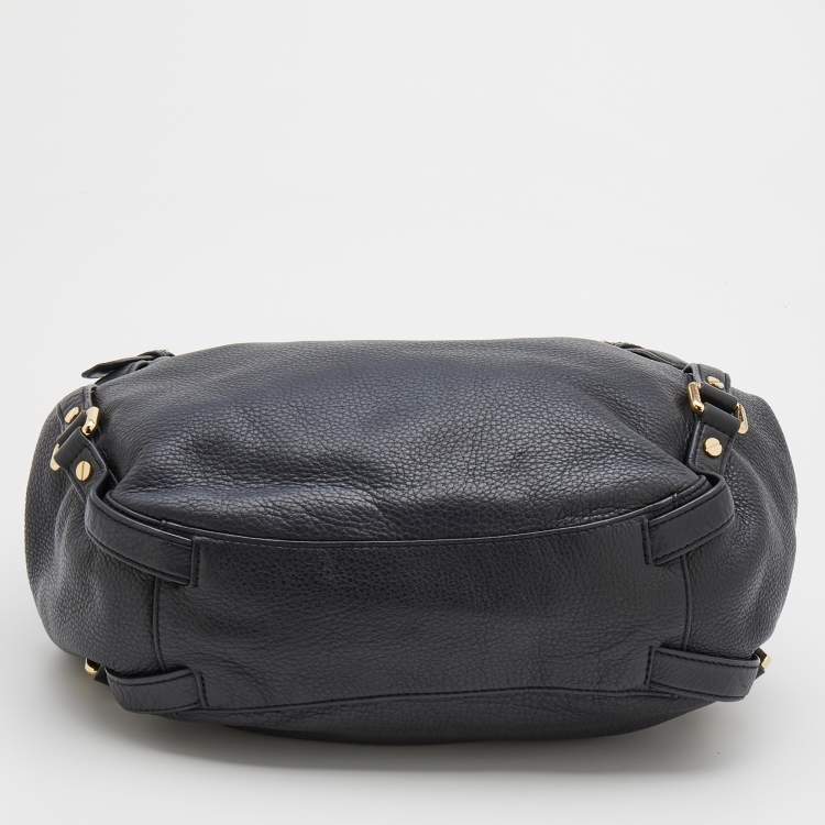 Pre Owned MICHAEL Michael Kors Black Leather Bedford Hobo