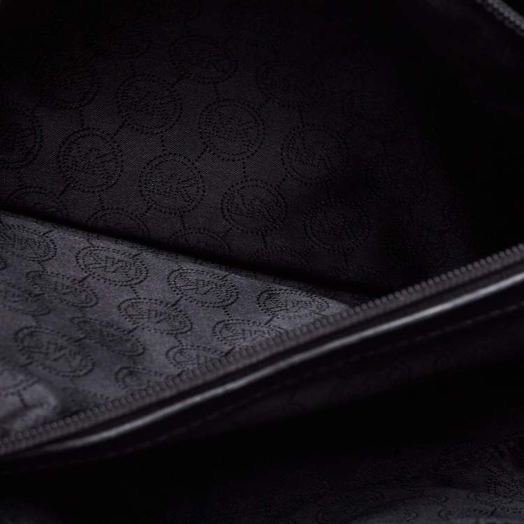 Pre Owned MICHAEL Michael Kors Black Saffiano Leather Large Jet Set Travel Tote