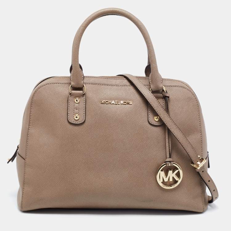 BRAND NEW Authentic Michael Kors Cindy Large Dome Saffiano Leather