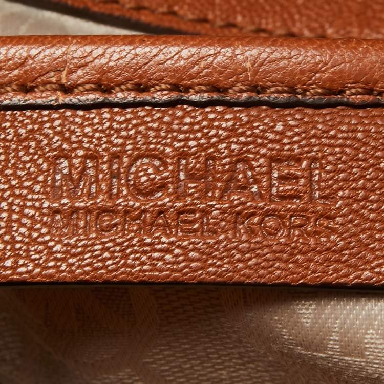 Pre Owned MICHAEL Michael Kors Brown Leather Hamilton Tote