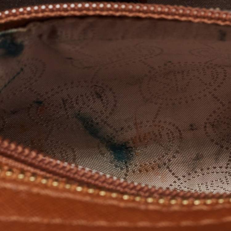 Pre Owned MICHAEL Michael Kors Brown Leather Medium Selma Crossbody Bag