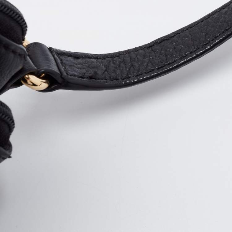 Pre Owned MICHAEL Michael Kors Black Leather Fulton Crossbody Bag