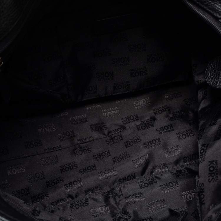 Pre Owned MICHAEL Michael Kors Black Leather Jet Set Chain Tote 