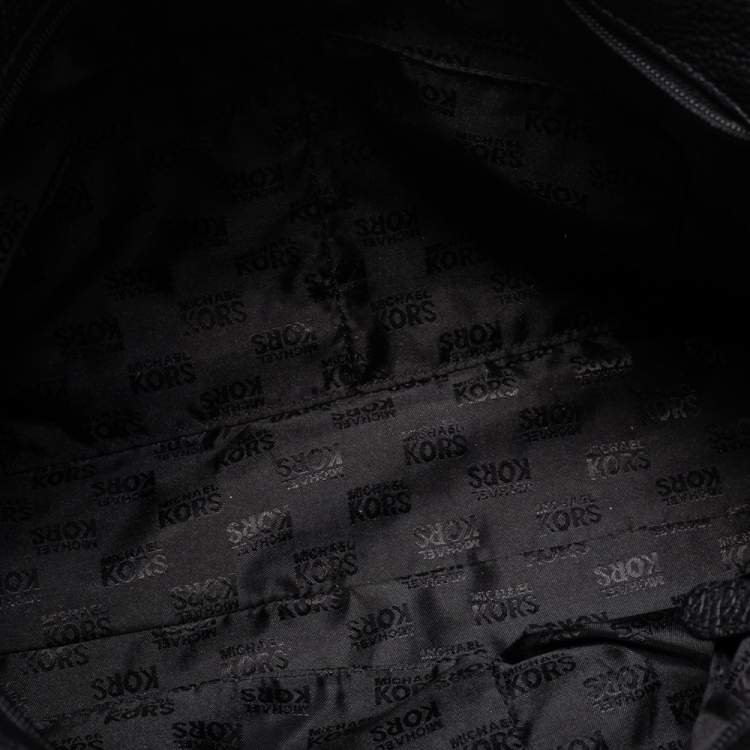 Pre Owned MICHAEL Michael Kors Black Leather Jet Set Chain Tote 