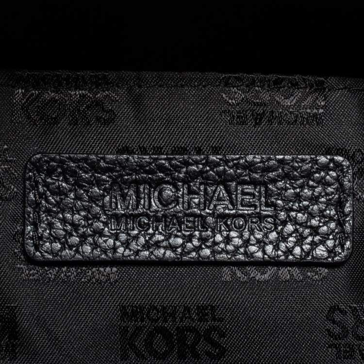 Pre Owned MICHAEL Michael Kors Black Leather Jet Set Chain Tote 