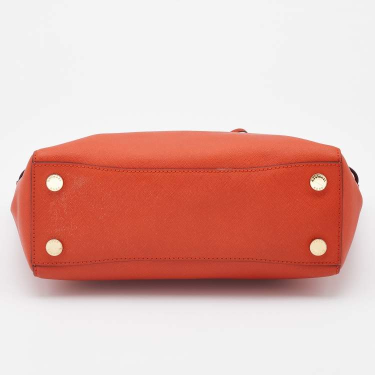 مملوكة مسبقًا MICHAEL Michael Kors Orange Leather Hamilton Tote