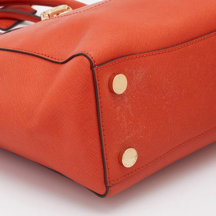 مملوكة مسبقًا MICHAEL Michael Kors Orange Leather Hamilton Tote