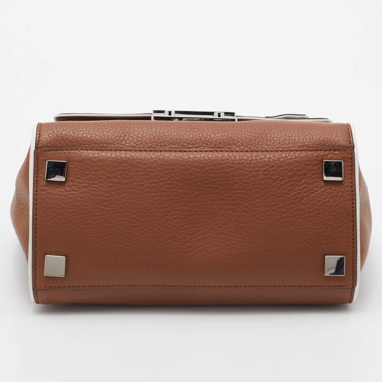 Pre Owned MICHAEL Michael Kors Brown Leather Audrey Satchel
