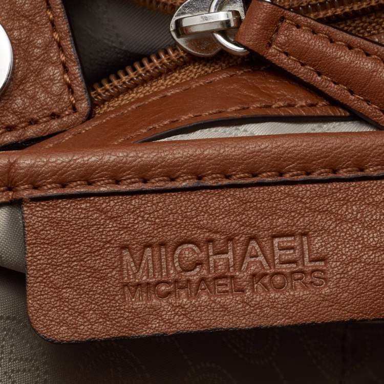 Pre Owned MICHAEL Michael Kors Brown Leather Audrey Satchel