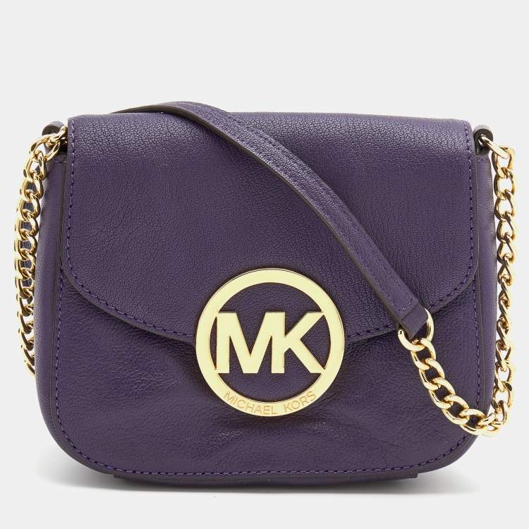 MICHAEL Michael Kors Purple Leather Fulton Crossbody Bag MICHAEL Michael  Kors | TLC