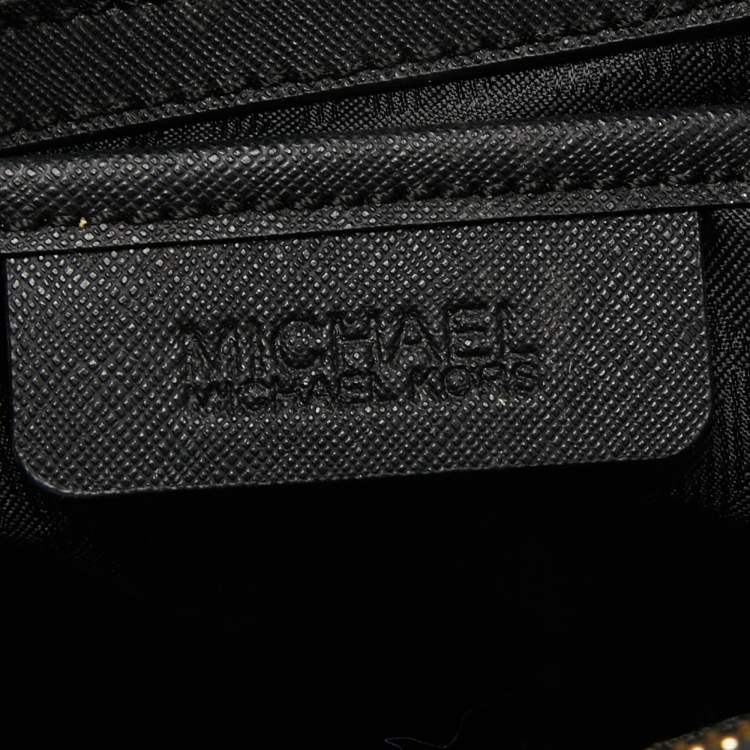 مملوكة مسبقًا MICHAEL Michael Kors Black Saffiano Leather Medium Kellen Tote