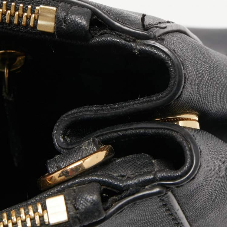 مملوكة مسبقًا MICHAEL Michael Kors Black Saffiano Leather Medium Kellen Tote
