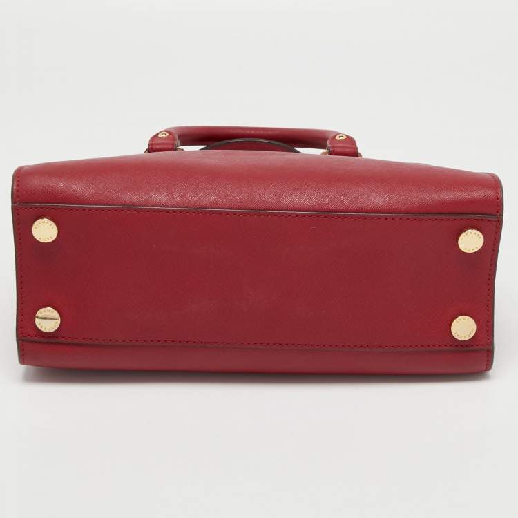 Pre Owned MICHAEL Michael Kors Burgundy LeatherKellen Satchel