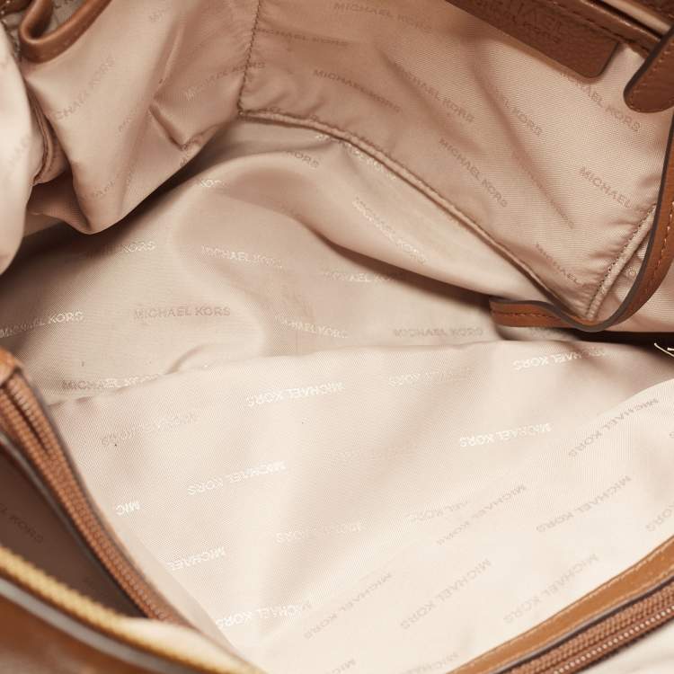 Pre Owned MICHAEL Michael Kors Brown Leather Riley Satchel