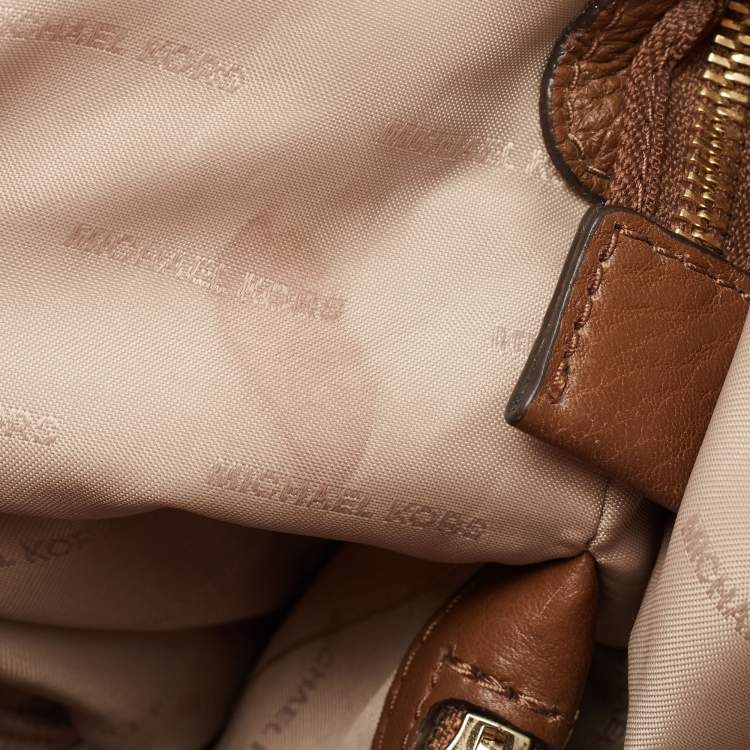 Pre Owned MICHAEL Michael Kors Brown Leather Riley Satchel