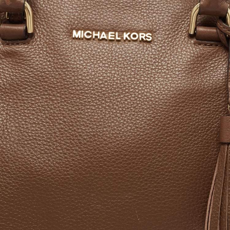 Pre Owned MICHAEL Michael Kors Brown Leather Riley Satchel