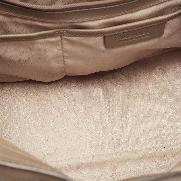 مملوكة مسبقًا MICHAEL Michael Kors Brown Saffiano Leather Selma Tote