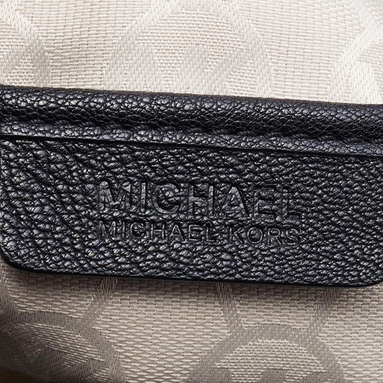 Pre Owned MICHAEL Michael Kors Black Leather Hamilton Tote