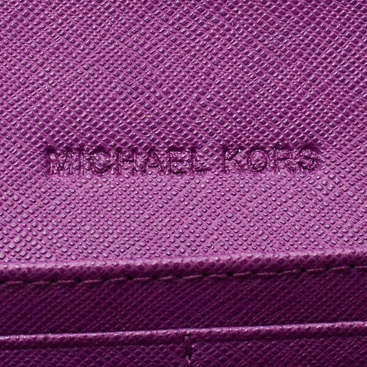 Pre Owned MICHAEL Michael Kors Fuchsia Pink Saffiano Leather Selma Satchel