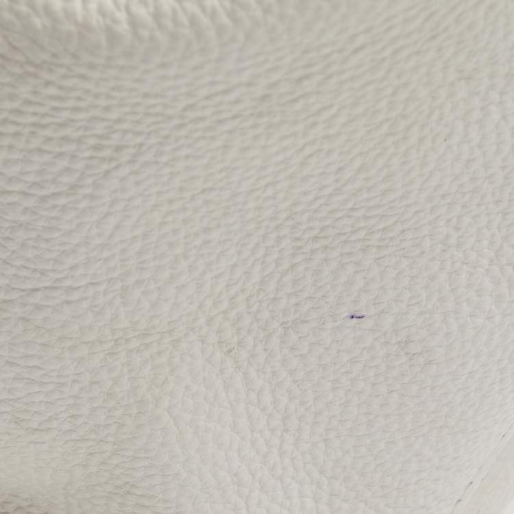 Pre Owned MICHAEL Michael Kors Off White Leather Large Camden Drawstring Shoulder Bag